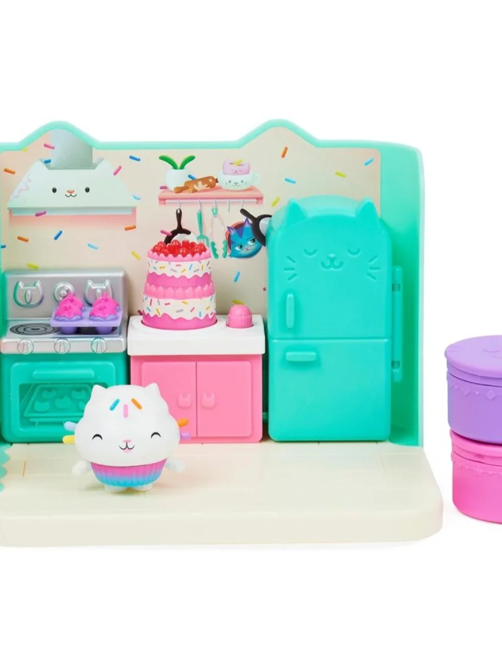 Gabby’s Dollhouse, Bakey with Cakey Kitchen with Figure and 3 Accessories, 3 Fur - Picture 1 of 9